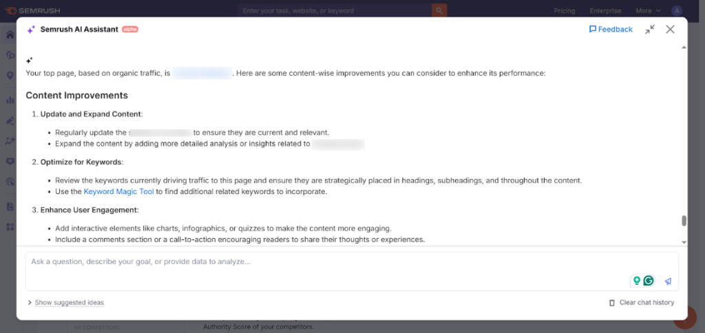 Content Optimization and Generation Assistance Content Optimization and Generation Assistance