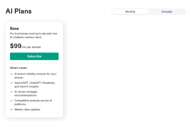 Semrush AI Toolkit Pricing & Plans Semrush AI Toolkit Pricing & Plans
