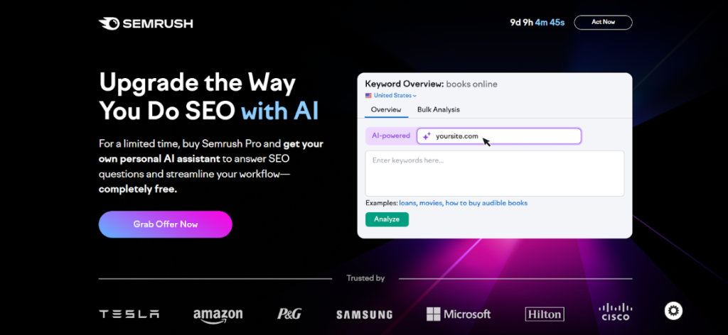 Semrush and the Modern AI SEO Era Semrush and the Modern AI SEO Era