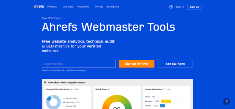 Ahrefs Webmaster Tools Ahrefs Webmaster Tools