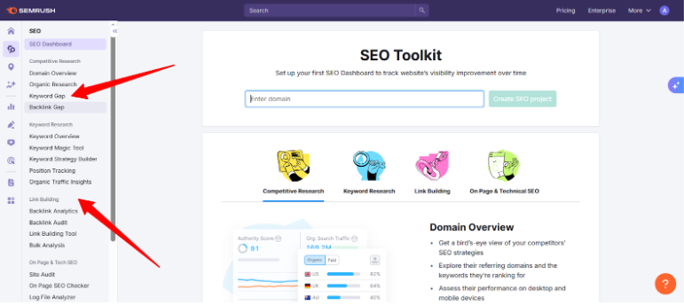 Semrush UI Key Changes and New Features Semrush UI Key Changes and New Features